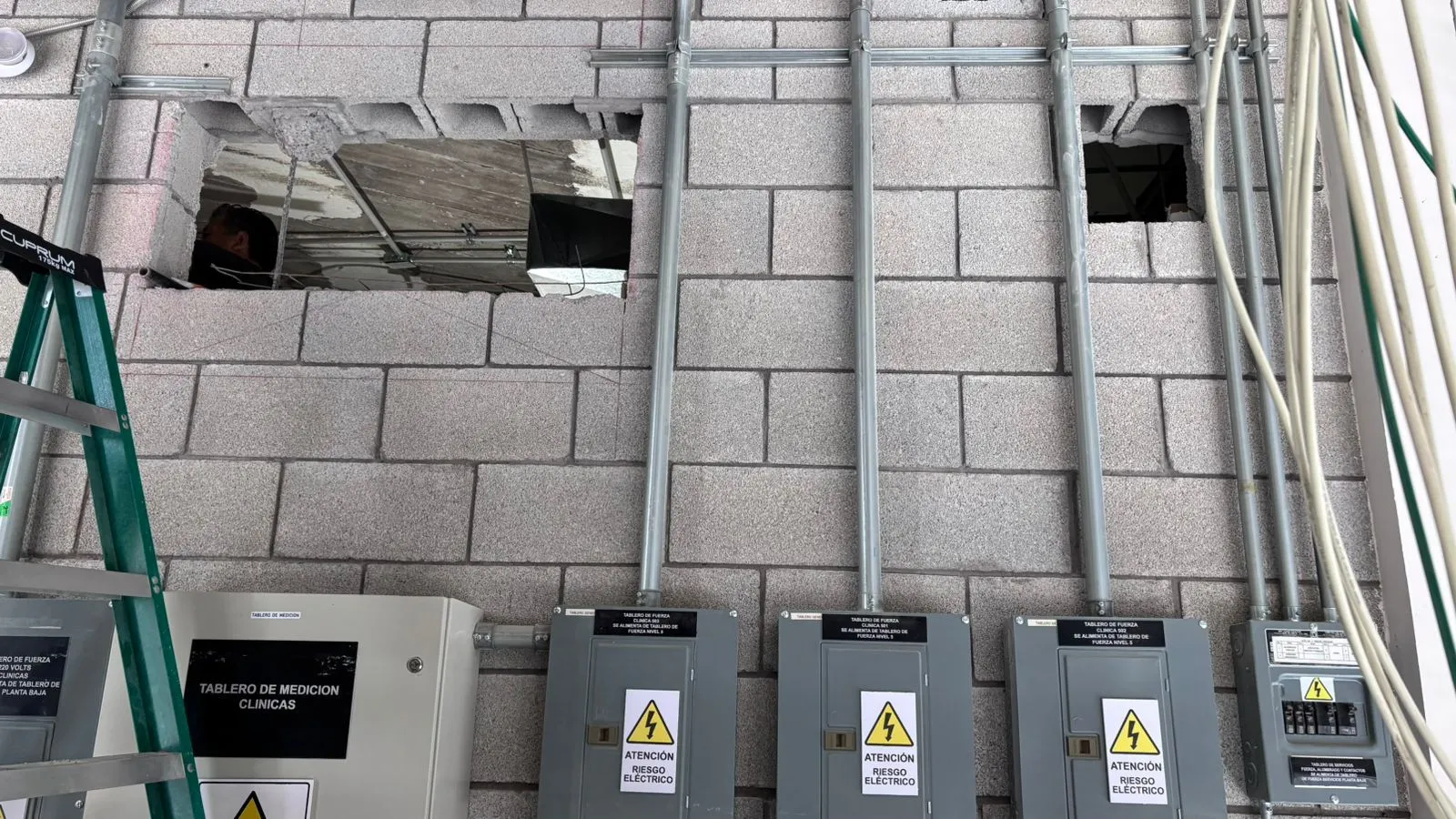 Sistema de puesta a tierra en instalación hospitalaria